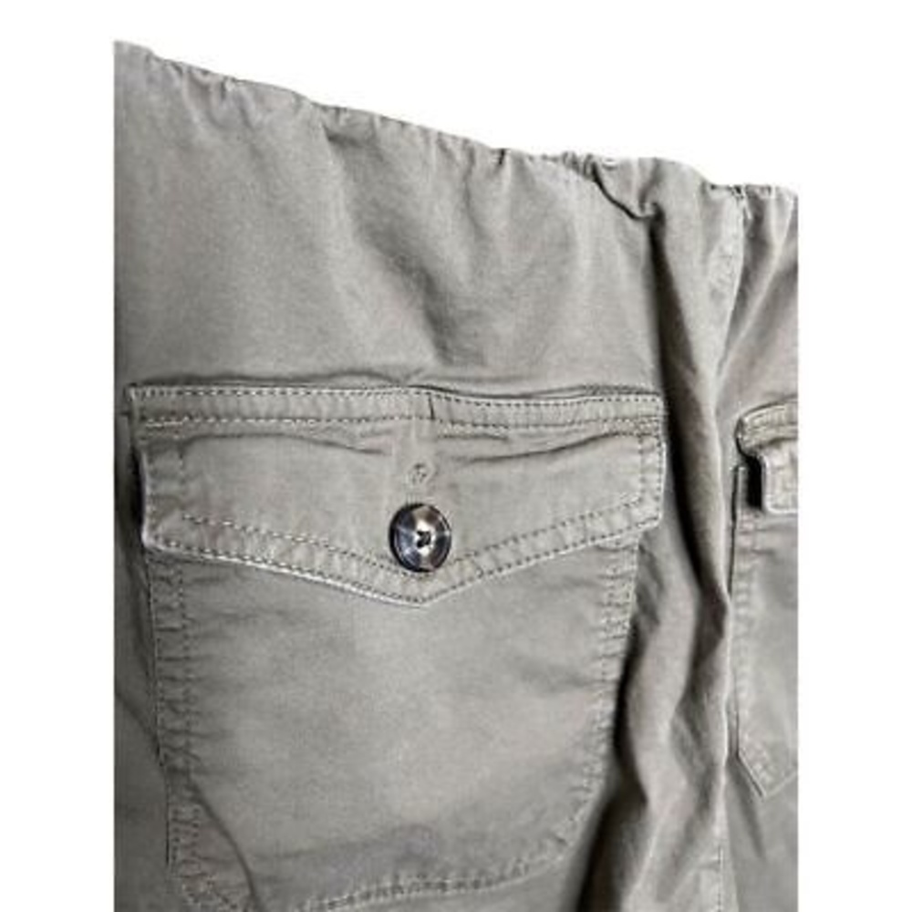 Madewell Women's Medium Khaki Twill Jogger Pants Elastic Waist Cuffed - Picture 9 of 11